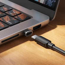Заредете изображение във визуализатора на галерията – Magnetic Cable USB C to USB C Hoco QC3.0 PD 5A 240W 1,2 m U159 black
