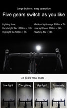 Заредете изображение във визуализатора на галерията – Rockbros V9M-1000 front bicycle light 1000lm - black
