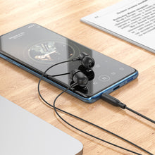 Заредете изображение във визуализатора на галерията – Borofone Earphones BM77 Ascending with microphone black
