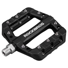 Заредете изображение във визуализатора на галерията – Rockbros 2017-12CBK Nylon Bicycle Pedal Set - Black
