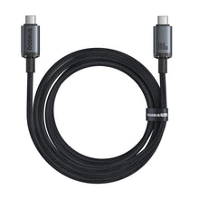 Заредете изображение във визуализатора на галерията – Baseus Crystal Shine CB000089 USB-C / USB-C USB3.2 cable 100W 20Gb 1.5m - black
