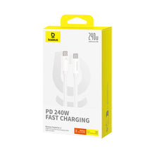 Заредете изображение във визуализатора на галерията – Baseus Superior 2 CB000066 USB-C / USB-C USB4 cable 240W 1.8m - white
