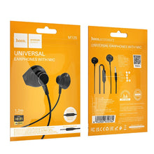 Заредете изображение във визуализатора на галерията – HOCO wire earphones Jack 3,5 mm with microphone M125 black
