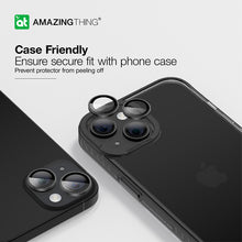 Заредете изображение във визуализатора на галерията – Amazing Thing Tempered glass AR Lens Glass IP15CAM2BKGLA on camera for Iphone 15/15 Plus (2 pieces) black
