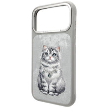 Заредете изображение във визуализатора на галерията – NIMMY case LUCKY FASHION CAT compatible with MagSafe for IPHONE 18 Pro/17 Pro grey
