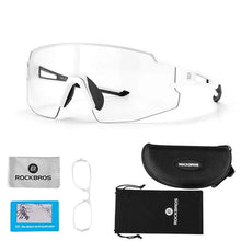 Заредете изображение във визуализатора на галерията – Rockbros 10172 photochromic UV400 cycling glasses - white
