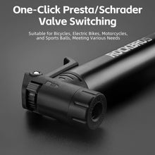 Заредете изображение във визуализатора на галерията – Rockbros 42320010001 hand pump for bicycle + screwdriver - black

