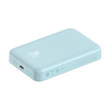 Заредете изображение във визуализатора на галерията – Baseus Magnetic Mini induction power bank 10000mAh 20W - blue + USB-C - USB-C cable
