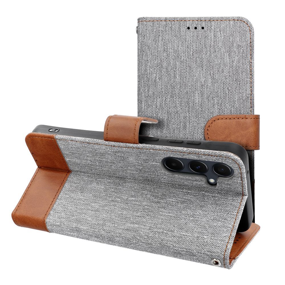 JEANS Book for Xiaomi Redmi Note 14 4G (GLOBAL - 164,84mm x 78,15mm x 8,16mm) gray