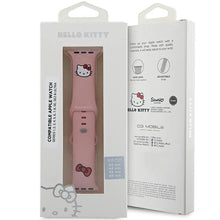 Заредете изображение във визуализатора на галерията – Hello Kitty Silicone Kitty Head Strap for Apple Watch 42/44/45/49mm - Pink
