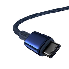 Заредете изображение във визуализатора на галерията – Baseus Tungsten Gold USB-C / USB-C 100W 2m cable - navy blue
