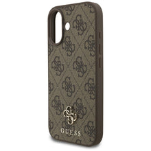 Заредете изображение във визуализатора на галерията – GUESS case for IPHONE 17 compatible with MagSafe GUHMP17SP4SM4MW (PU 4G Small 4G and Classic) brown
