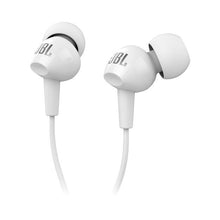 Заредете изображение във визуализатора на галерията – Wire earphones Jack 3,5 mm JBL C100Si white

