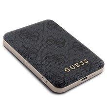 Заредете изображение във визуализатора на галерията – Guess 4G Metal Logo case set for iPhone 11 + 5000mAh MagSafe power bank - black
