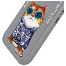 Заредете изображение във визуализатора на галерията – NIMMY case GLASSES COOL CAT for IPHONE 16 gray
