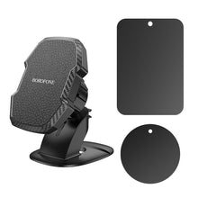 Заредете изображение във визуализатора на галерията – Borofone Car holder BH111 Adelante magnetic with stick-on base black
