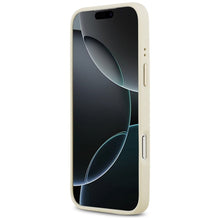 Заредете изображение във визуализатора на галерията – GUESS case for IPHONE 17 Pro Max compatible with MagSafe GUHMP17XPGCRMDEE (PU W/ Grained Strass Logo) beige
