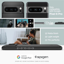 Заредете изображение във визуализатора на галерията – Spigen Thin Fit case for Google Pixel 8 Pro - black
