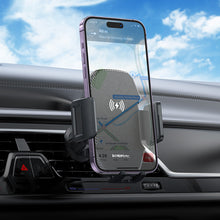Заредете изображение във визуализатора на галерията – Borofone Car holder BH213 Adelante with induction charging to air vent black
