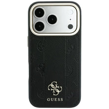 Заредете изображение във визуализатора на галерията – Case for IPHONE 18 Pro Max/17 Pro Max compatible with MagSafe (Stripe Peony 4G Logo) black 
