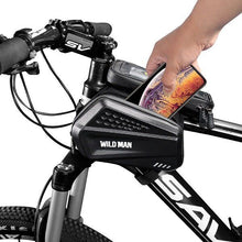 Заредете изображение във визуализатора на галерията – WILDMAN traveling bag for bike frame with zipper 1,2L (4&quot;-7&quot;) ES6 black
