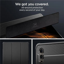 Заредете изображение във визуализатора на галерията – Spigen Rugged Armor Pro case for Samsung Galaxy Tab S8 Ultra / S9 Ultra 14.6'' - black
