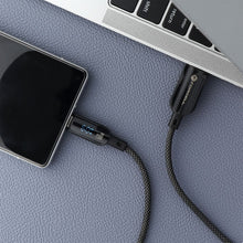 Заредете изображение във визуализатора на галерията – FORCELL F-ENERGY C272 cable USB A to Type C QC4.0 3A 66W Digital 1,2 m black
