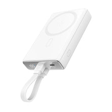 Заредете изображение във визуализатора на галерията – Powerbank Joyroom JR-PBM01 magnetic 10000mAh 20W with stand + Lightning cable - USB-C - white

