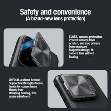 Заредете изображение във визуализатора на галерията – Nillkin CamShield Prop Leather Magnetic Case for Xiaomi 14 Pro - black
