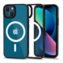 Заредете изображение във визуализатора на галерията – Tech-Protect MagMat MagSafe case for iPhone 13 - transparent and black
