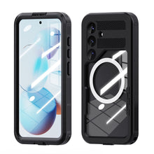 Заредете изображение във визуализатора на галерията – Waterproof case SHELLBOX MARS with metal ring for SAMSUNG S25 black

