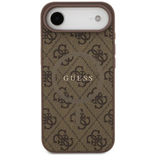 Заредете изображение във визуализатора на галерията – GUESS case for IPHONE 17 Air compatible with MagSafe GUHMP17MG4GFRW (PU 4G Ring Classic Logo) brown
