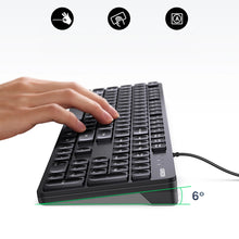 Заредете изображение във визуализатора на галерията – Ugreen KU004 90875 keyboard wired 1.5 m for Windows / MacOS - black
