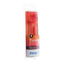 Заредете изображение във визуализатора на галерията – Wired eaphones jack 3,5 mm PHILIPS SHE3555RD red

