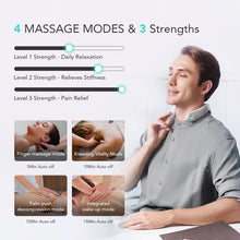 Заредете изображение във визуализатора на галерията – SKG G7 Pro-E neck massager with red light therapy and compress - gray
