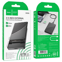 Заредете изображение във визуализатора на галерията – Hard drive enclosure HDD 2,5" SATA USB 3.0 to Micro Hoco HB46 black
