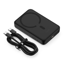 Заредете изображение във визуализатора на галерията – Baseus Magnetic Mini Induction Powerbank 10000mAh 30W - black + USB-C - USB-C cable
