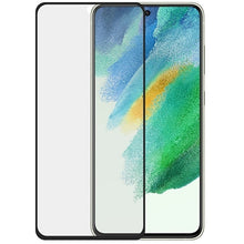 Заредете изображение във визуализатора на галерията – SAFE by PanzerGlass Edge-to-Edge tempered glass for Samsung Galaxy S21 FE - with black frame
