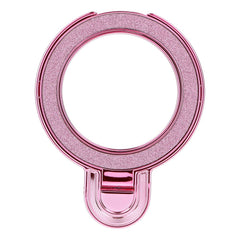 Phone stand CIRCLE GLITTER - stick-on - pink