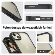 Заредете изображение във визуализатора на галерията – PanzerGlass ClearCase Case for iPhone 15 Plus / 14 Plus with Military Grade Certification - Clear &amp; Black
