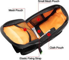 Заредете изображение във визуализатора на галерията – Rockbros C7-1 waterproof bicycle bag with saddle mounting 1.5l - black
