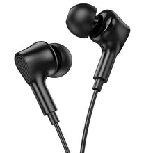 Заредете изображение във визуализатора на галерията – HOCO wire earphones Jack 3,5 mm with microphone M102 black
