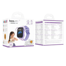 Заредете изображение във визуализатора на галерията – Smartwatch for kids 1,69" 4G GPS with call function Hoco Y108 purple
