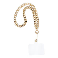 Заредете изображение във визуализатора на галерията – CHAIN #41 Phone lanyard, Phone pendant / cord length 40cm (20cm in the loop) / on wrist - gold
