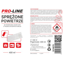 Заредете изображение във визуализатора на галерията – Compressed air for cleaning the electronics of sewing machines PRO-LINE spray 400ml
