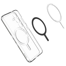 Заредете изображение във визуализатора на галерията – Spigen Crystal Hybrid OneTap Ring Case with MagSafe for Samsung Galaxy S24 - Transparent and White
