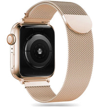 Заредете изображение във визуализатора на галерията – Tech-Protect MilaneseBand for Apple Watch 4 / 5 / 6 / 7 / 8 / 9 / SE (38/40/41 mm) - gold
