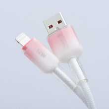 Заредете изображение във визуализатора на галерията – FORCELL F-ENERGY C353 cable USB A to Lightning 2,4A 12W Gradient 1 m white
