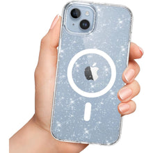 Заредете изображение във визуализатора на галерията – Tech-Protect FlexAir Hybrid MagSafe case for iPhone 13 / 14 - transparent and glitter
