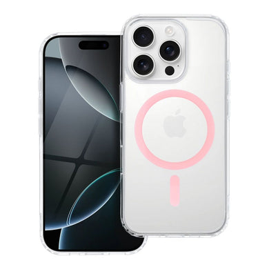 Drop Glue Colorful Ring Mag Cover compatible with MagSafe for SAMSUNG A16 pink